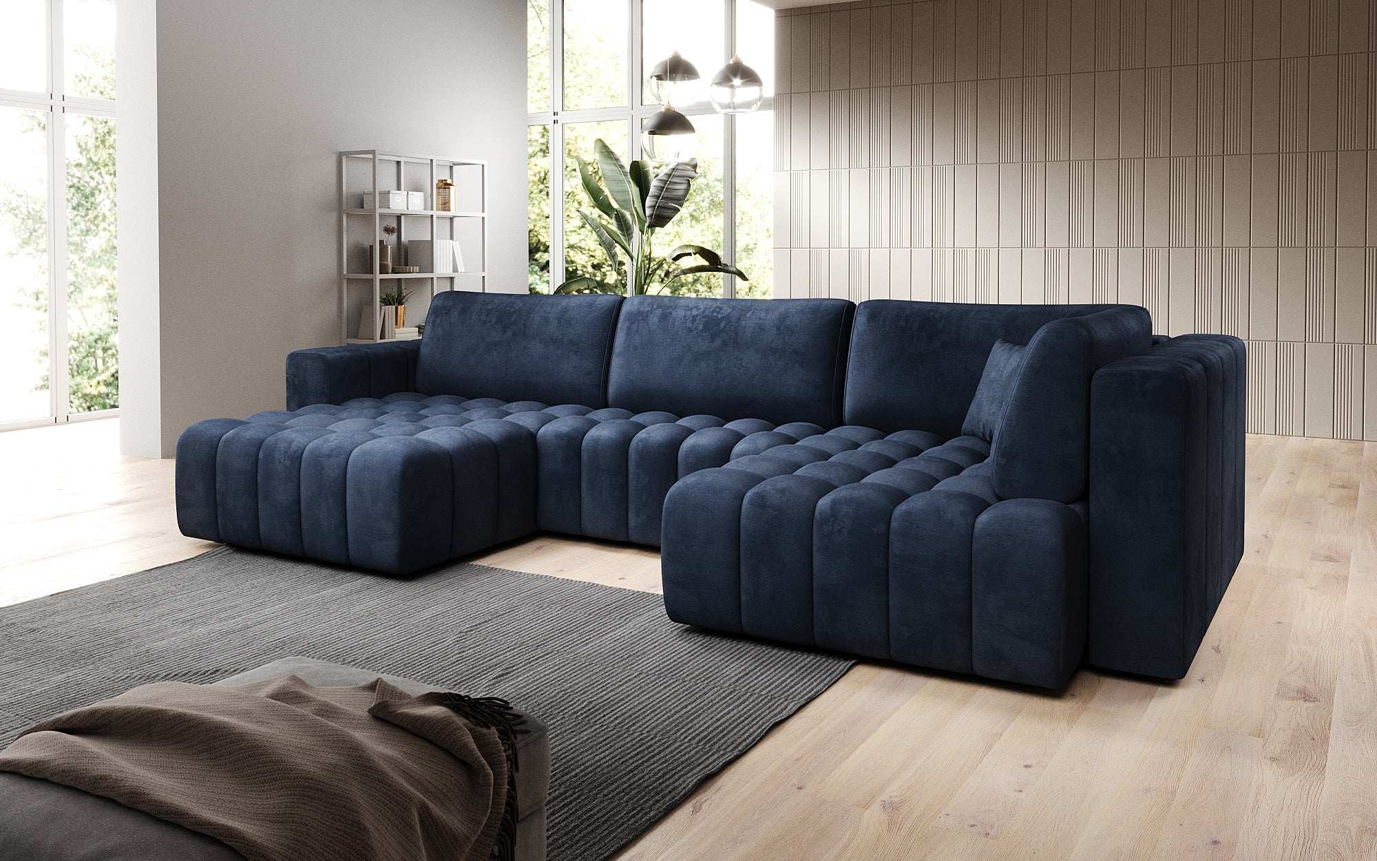 Designer Sofa Carla mat Schlofffunktioun