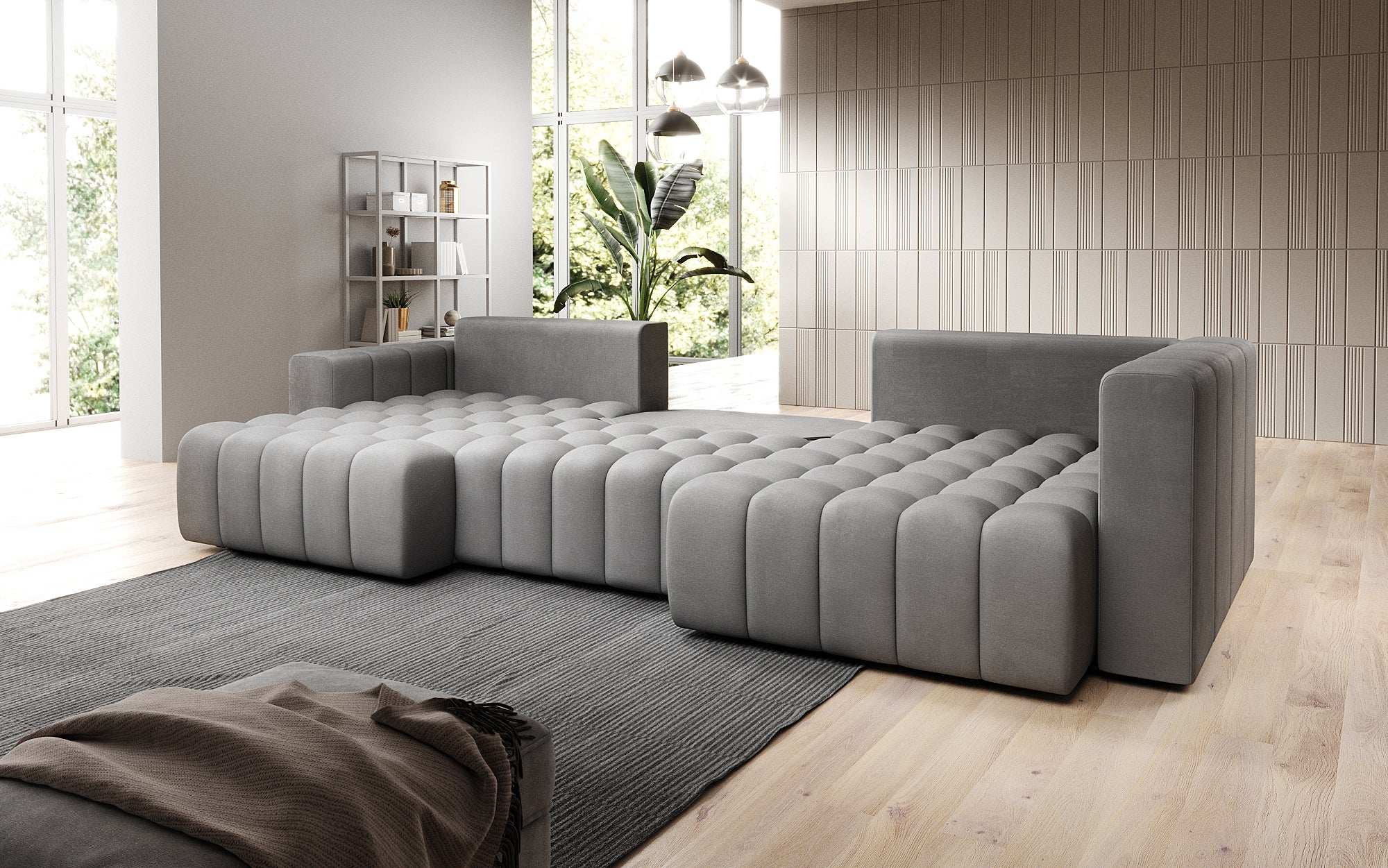 Designer Sofa Carla mat Schlofffunktioun