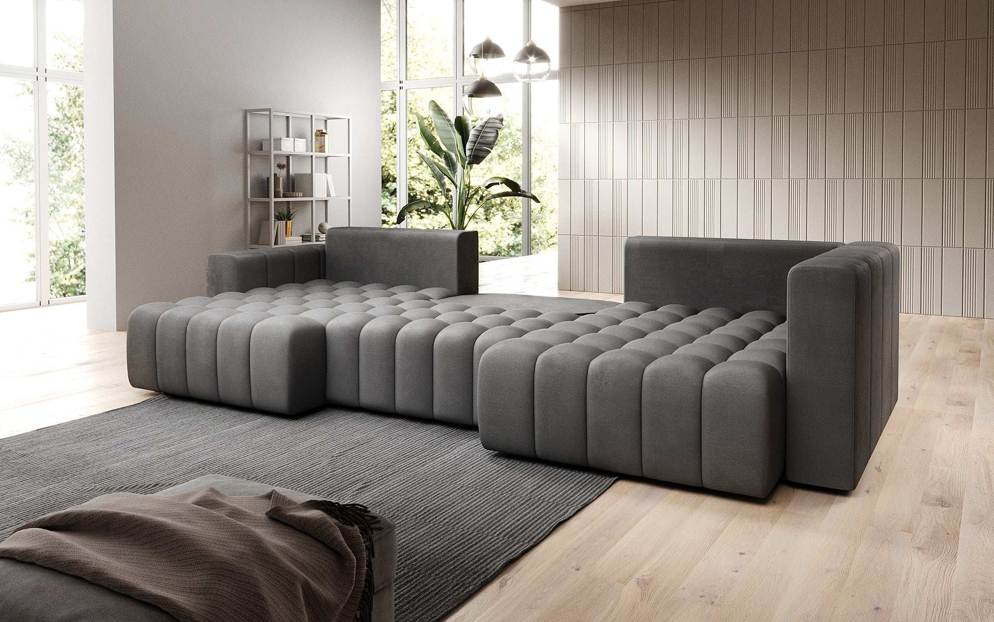 Designer Sofa Carla mat Schlofffunktioun