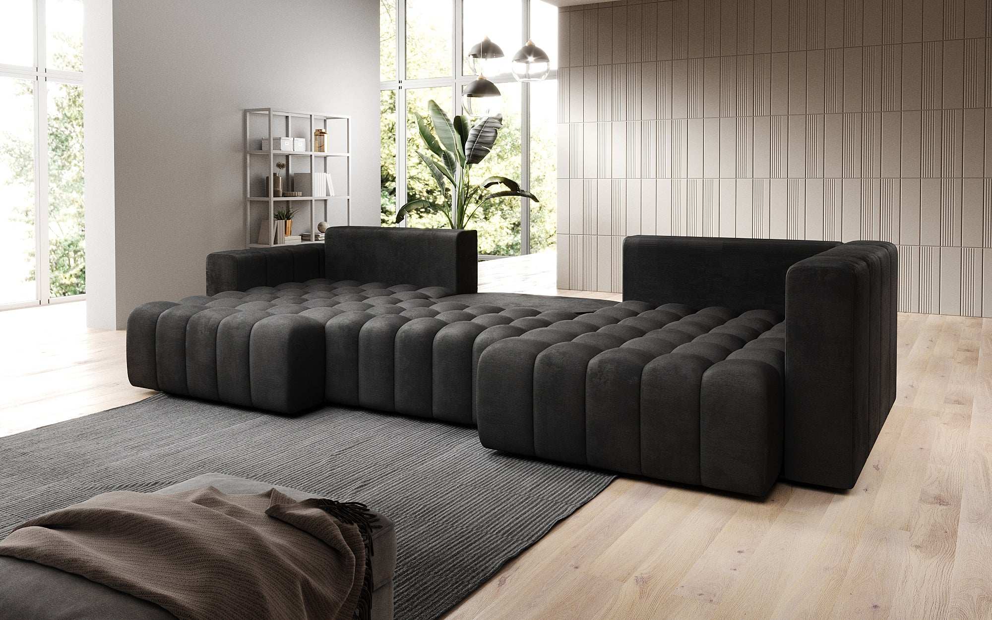 Designer Sofa Carla mat Schlofffunktioun