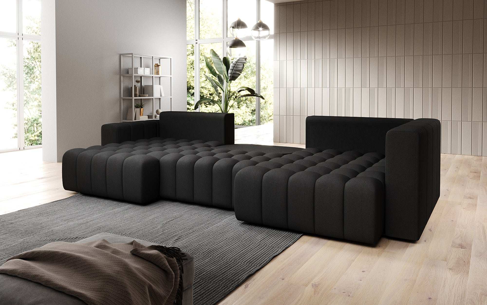 Designer Sofa Carla mat Schlofffunktioun