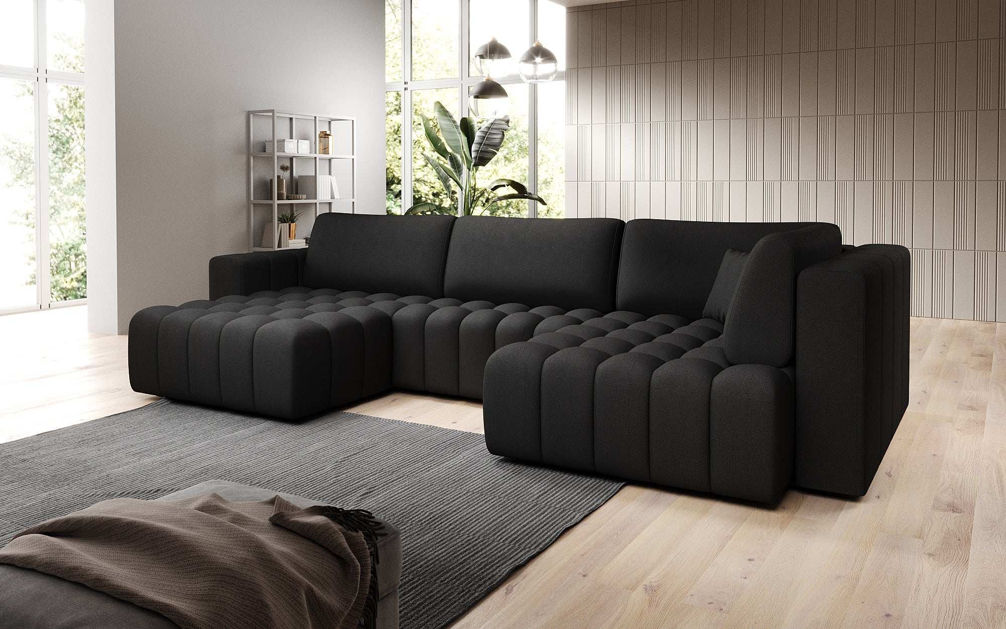 Designer Sofa Carla mat Schlofffunktioun