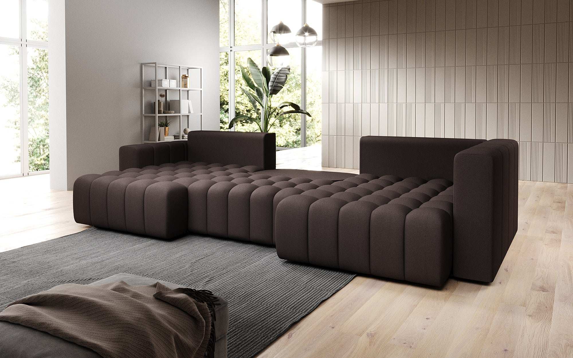 Designer Sofa Carla mat Schlofffunktioun