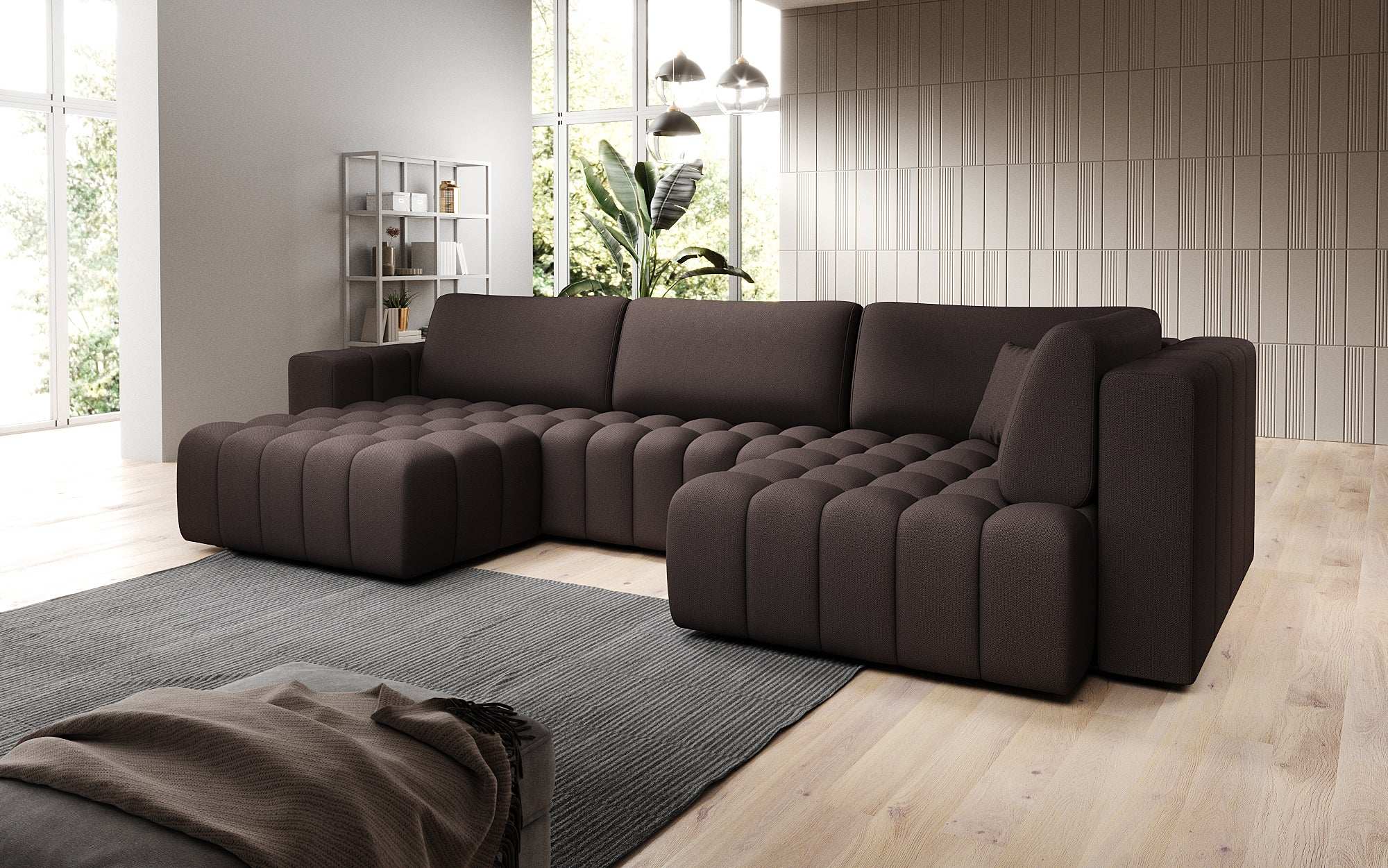 Designer Sofa Carla mat Schlofffunktioun