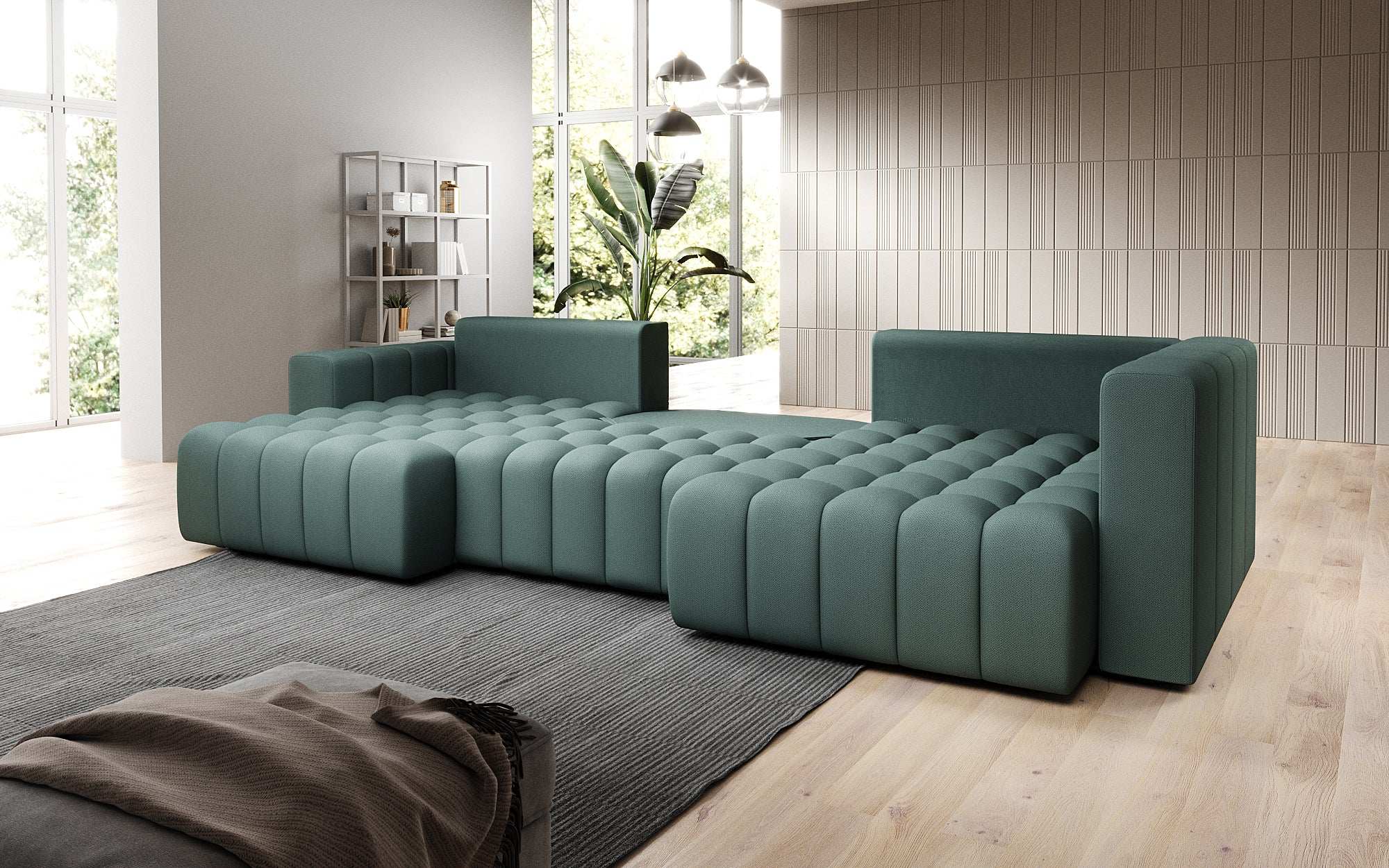 Designer Sofa Carla mat Schlofffunktioun