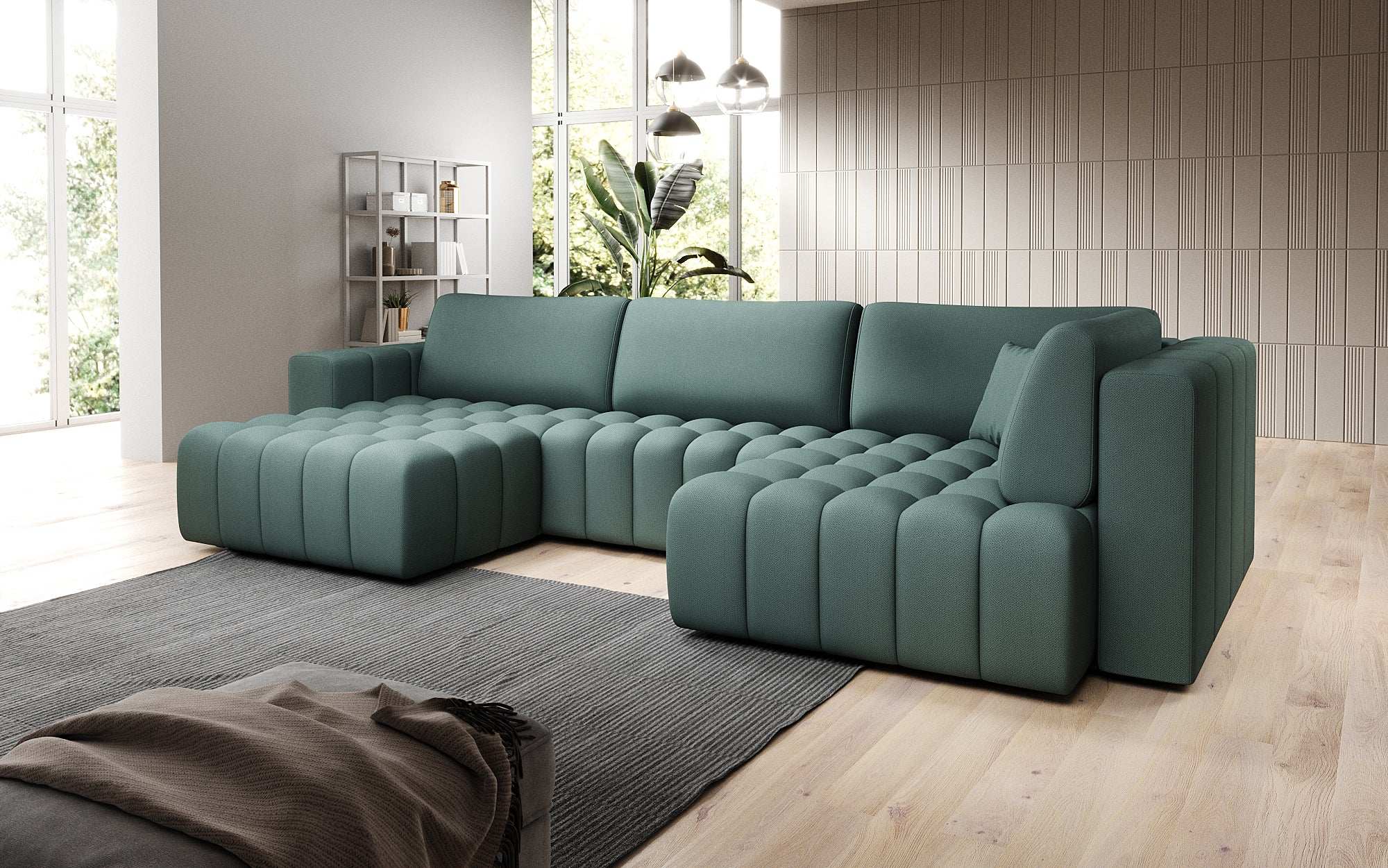 Designer Sofa Carla mat Schlofffunktioun