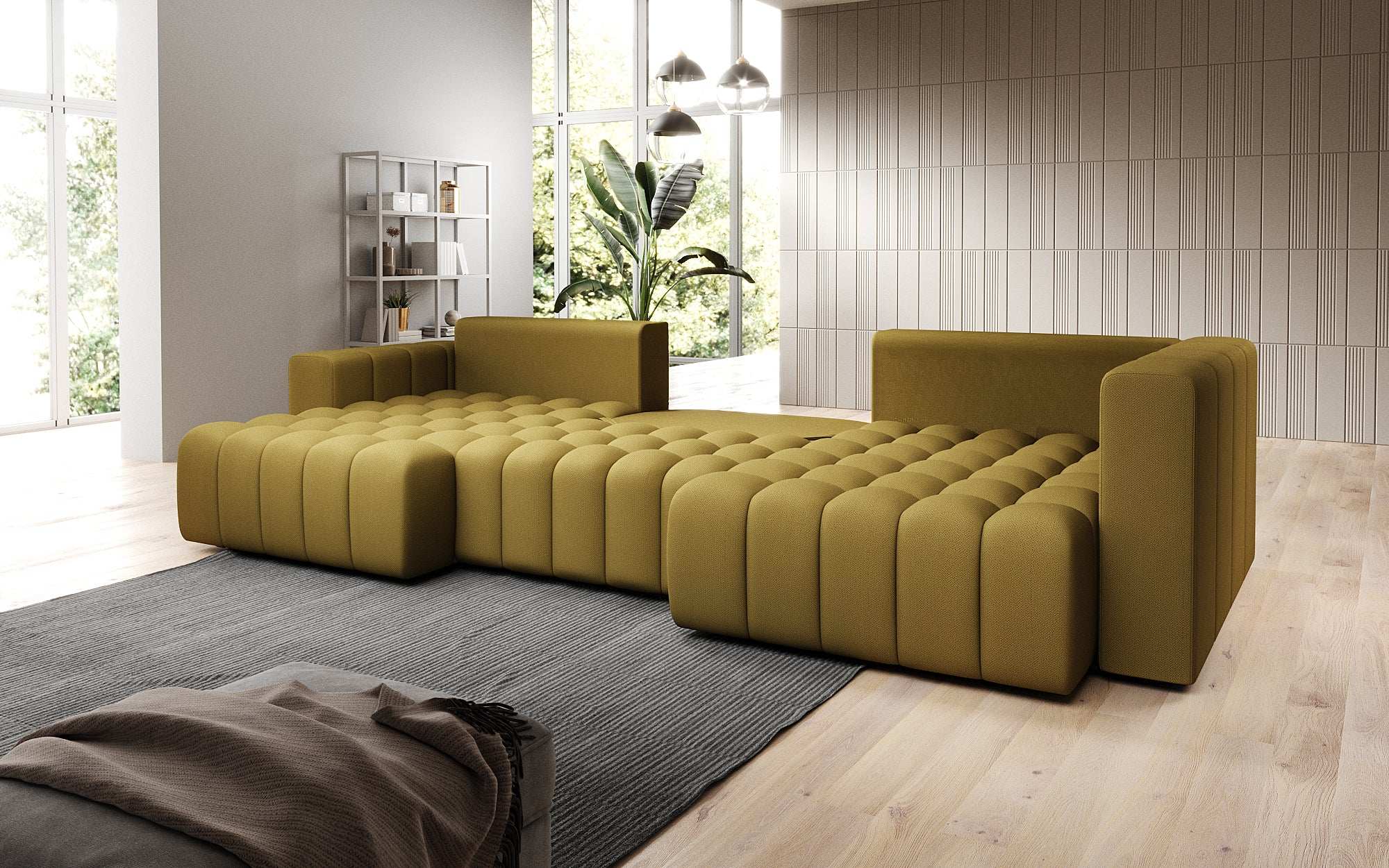 Designer Sofa Carla mat Schlofffunktioun