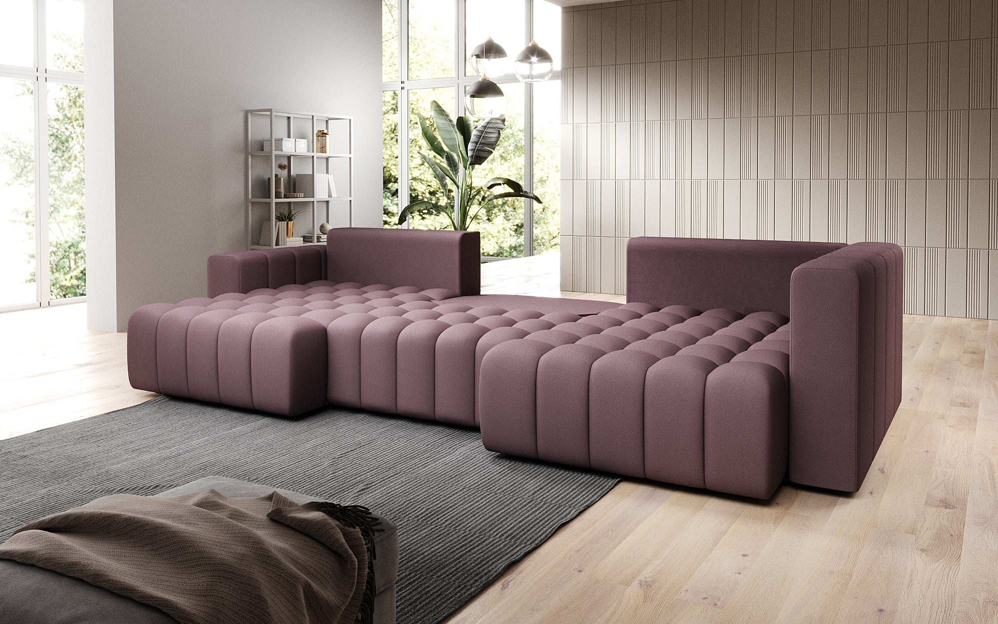 Designer Sofa Carla mat Schlofffunktioun
