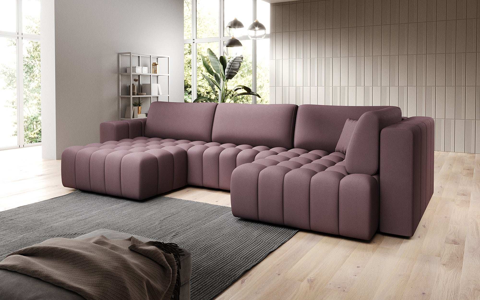 Designer Sofa Carla mat Schlofffunktioun