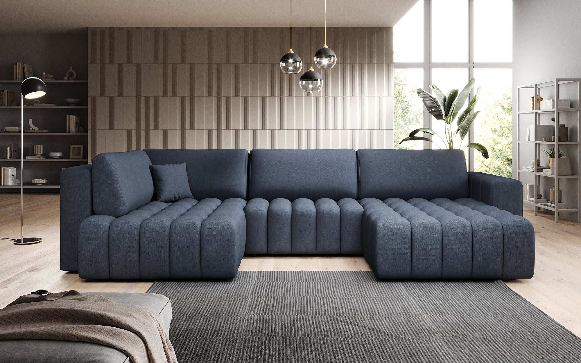 Designer Sofa Carla mat Schlofffunktioun
