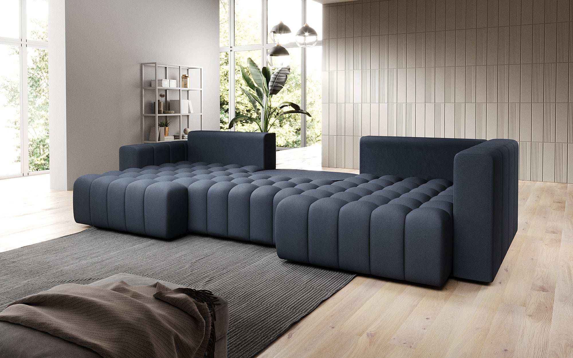 Designer Sofa Carla mat Schlofffunktioun