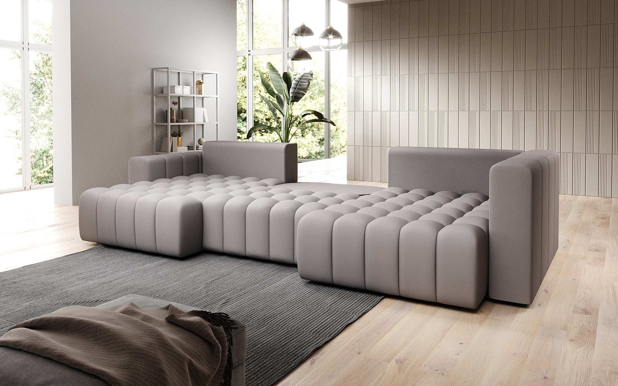 Designer Sofa Carla mat Schlofffunktioun