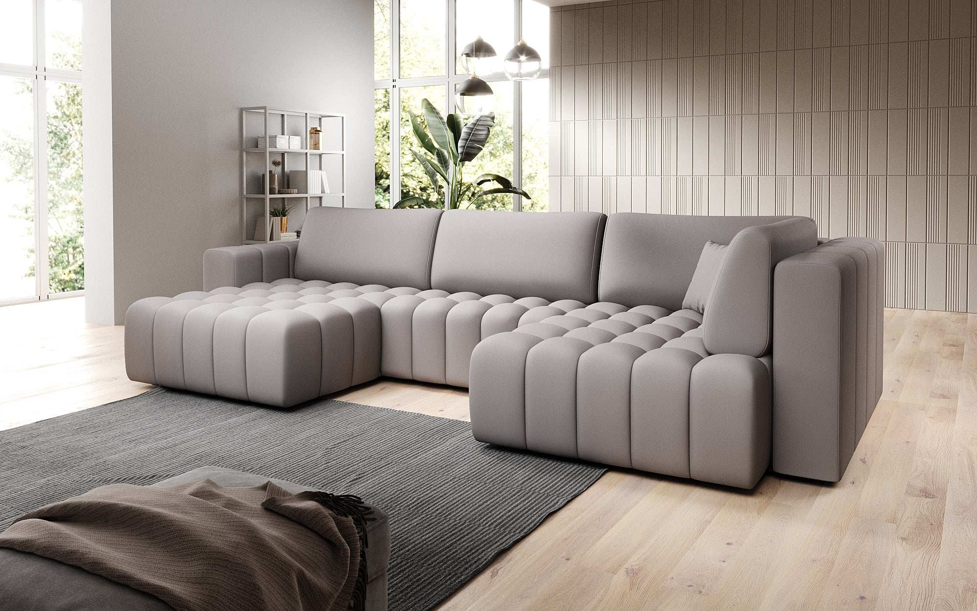 Designer Sofa Carla mat Schlofffunktioun