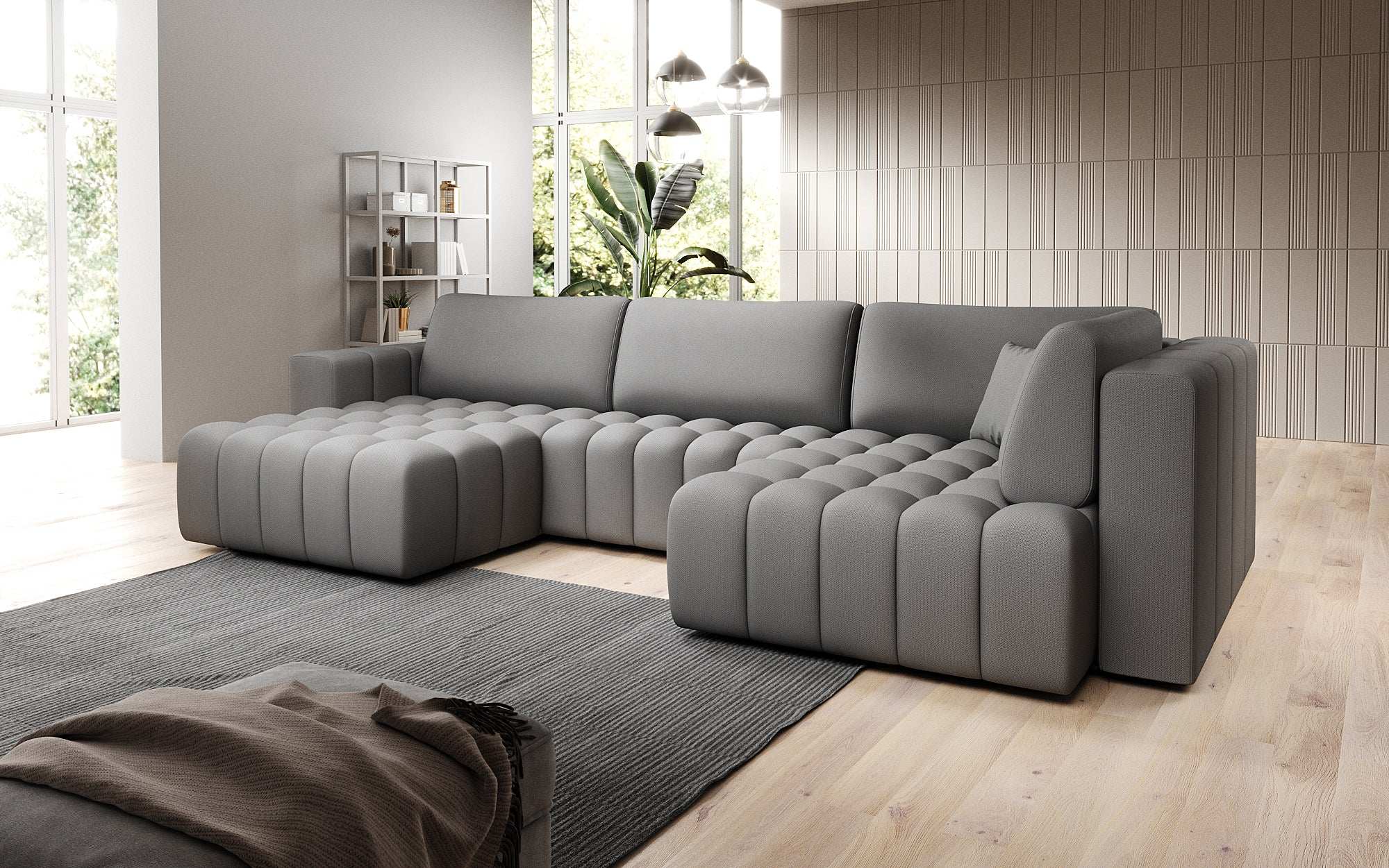 Designer Sofa Carla mat Schlofffunktioun