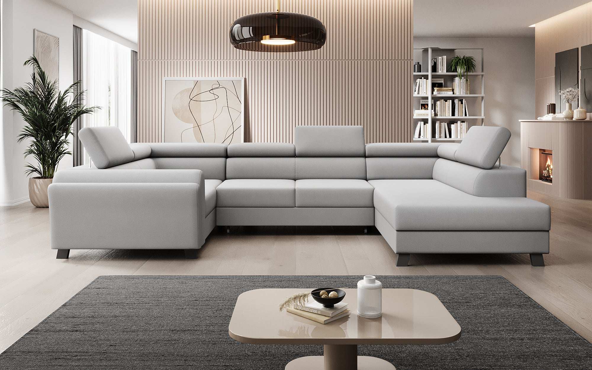 Designer Sofa Emilio mat Schlof- a Klappfunktioun