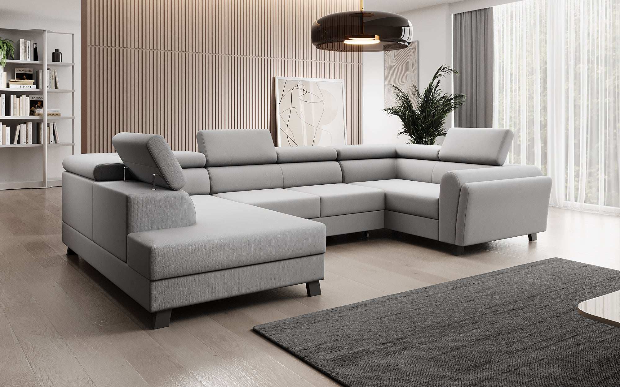 Designer Sofa Emilio mat Schlof- a Klappfunktioun