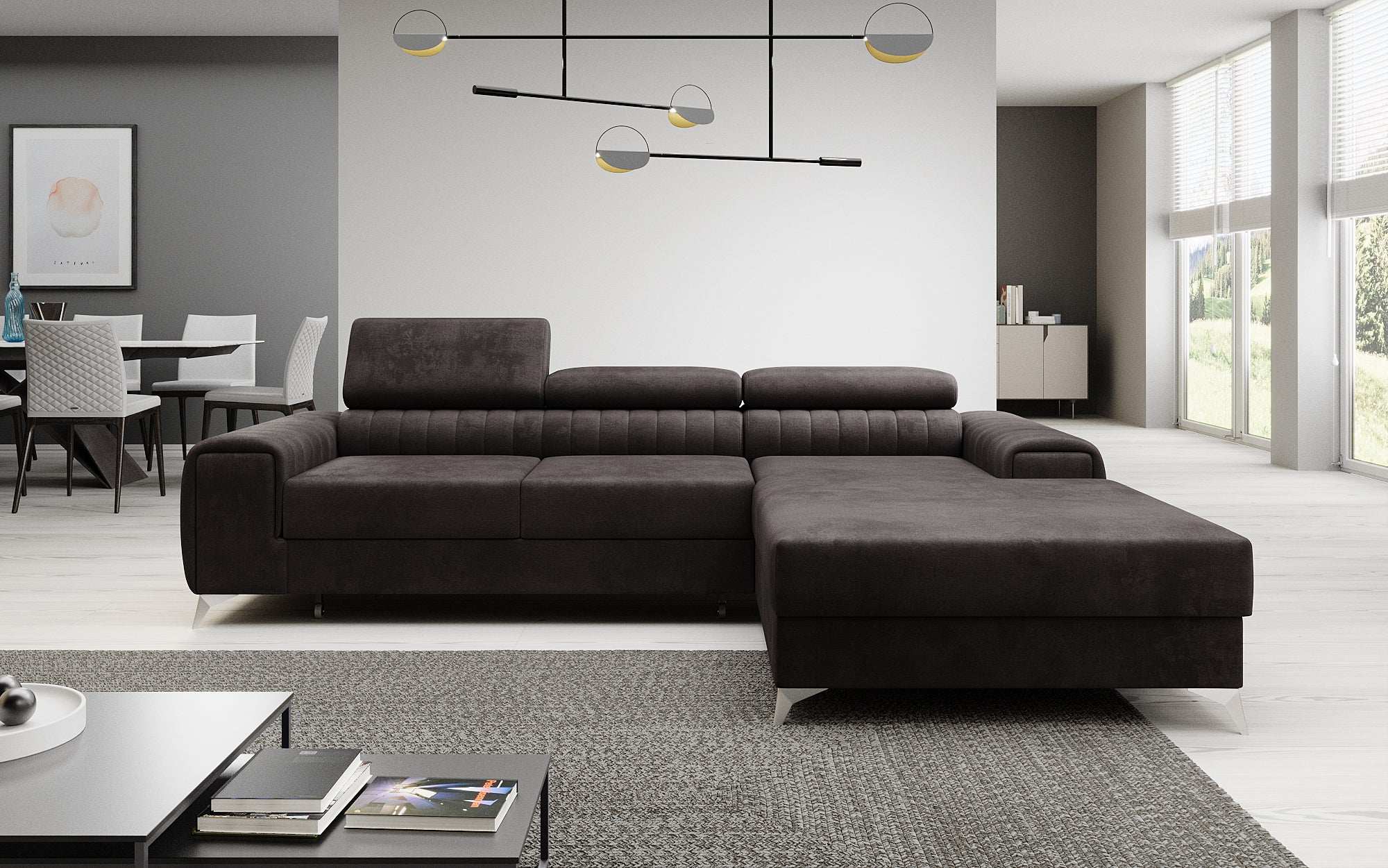 Designer Sofa Melinda mat Schloof- a Klappfunktioun