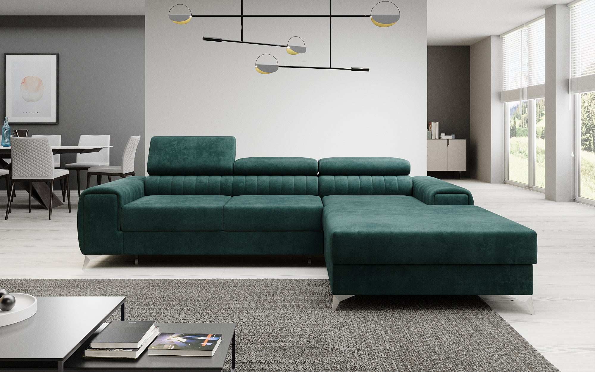 Designer Sofa Melinda mat Schloof- a Klappfunktioun