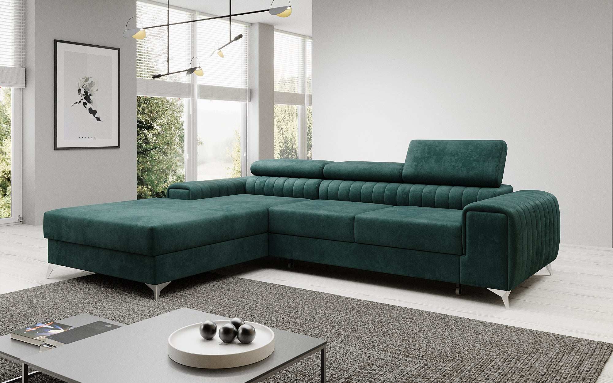 Designer Sofa Melinda mat Schloof- a Klappfunktioun