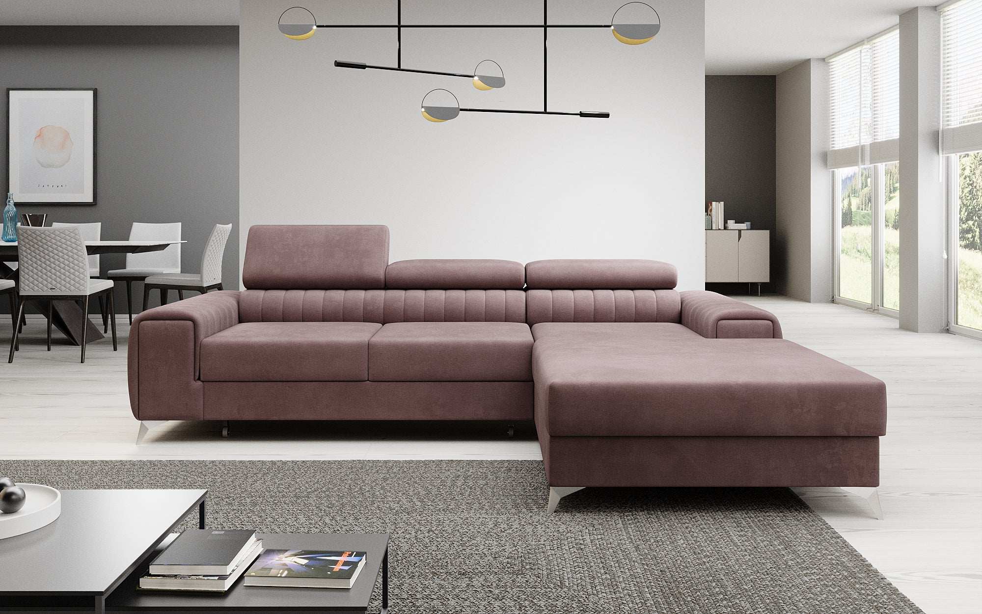 Designer Sofa Melinda mat Schloof- a Klappfunktioun