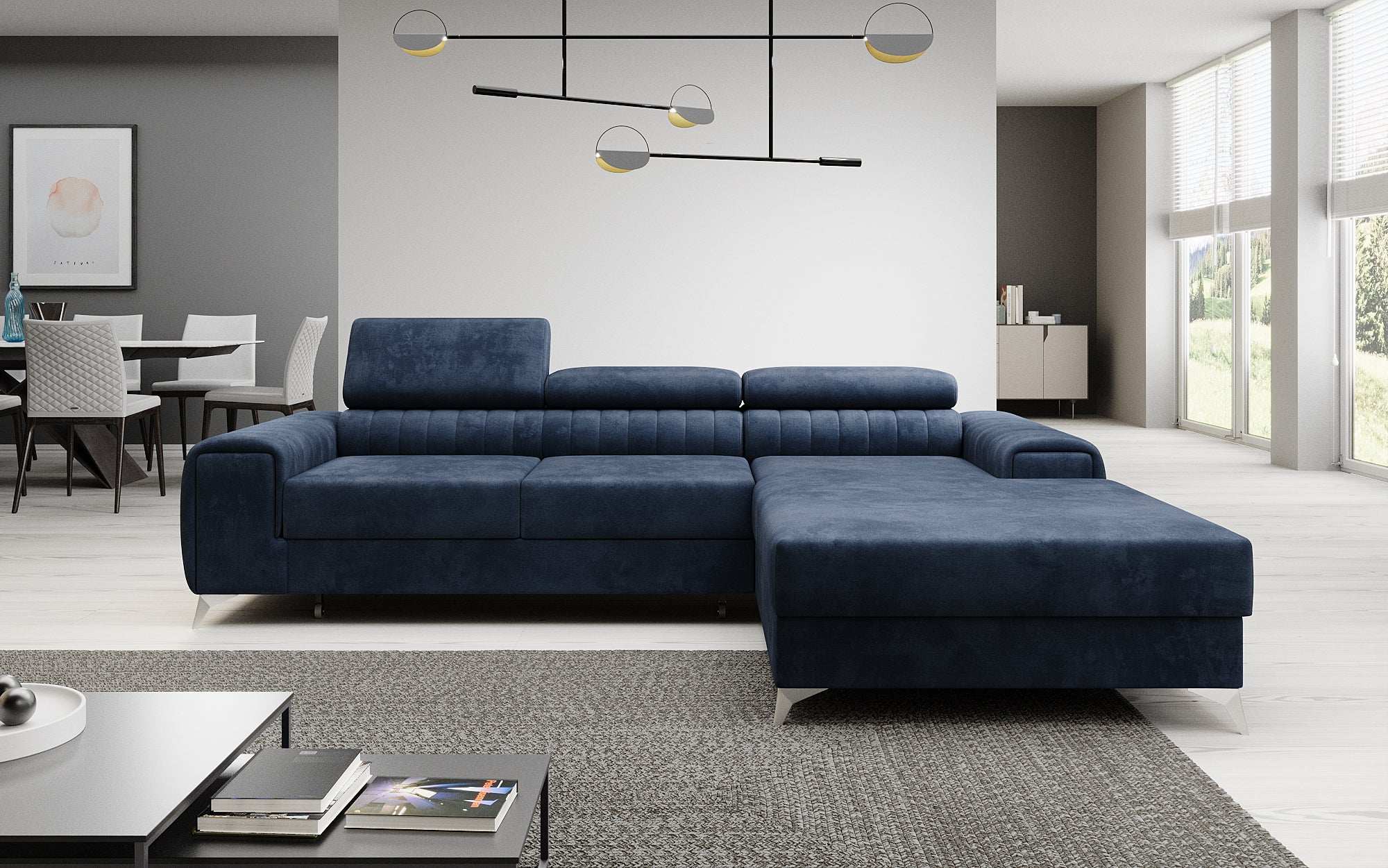 Designer Sofa Melinda mat Schloof- a Klappfunktioun