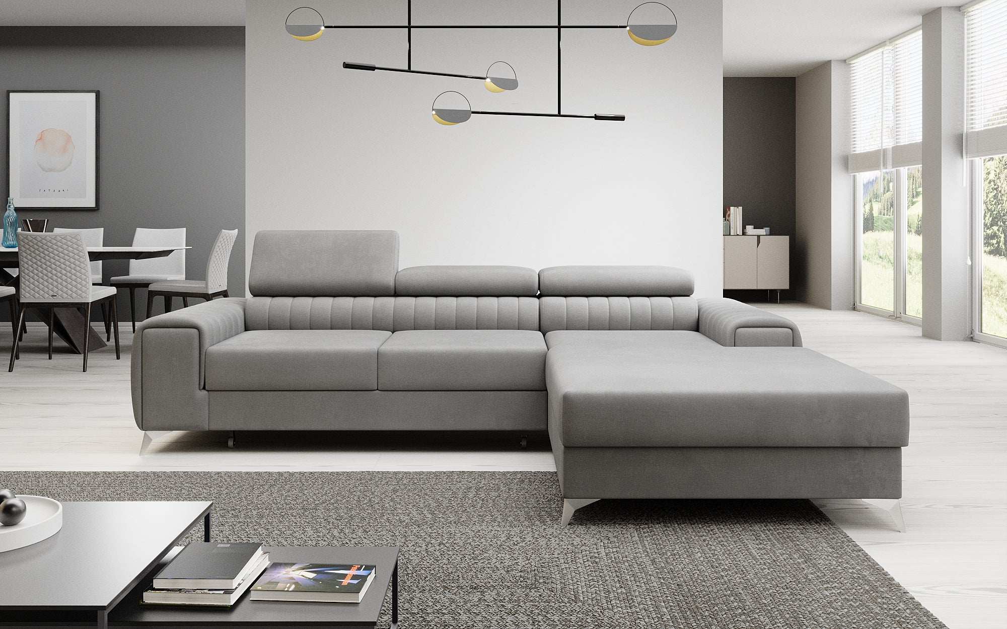 Designer Sofa Melinda mat Schloof- a Klappfunktioun