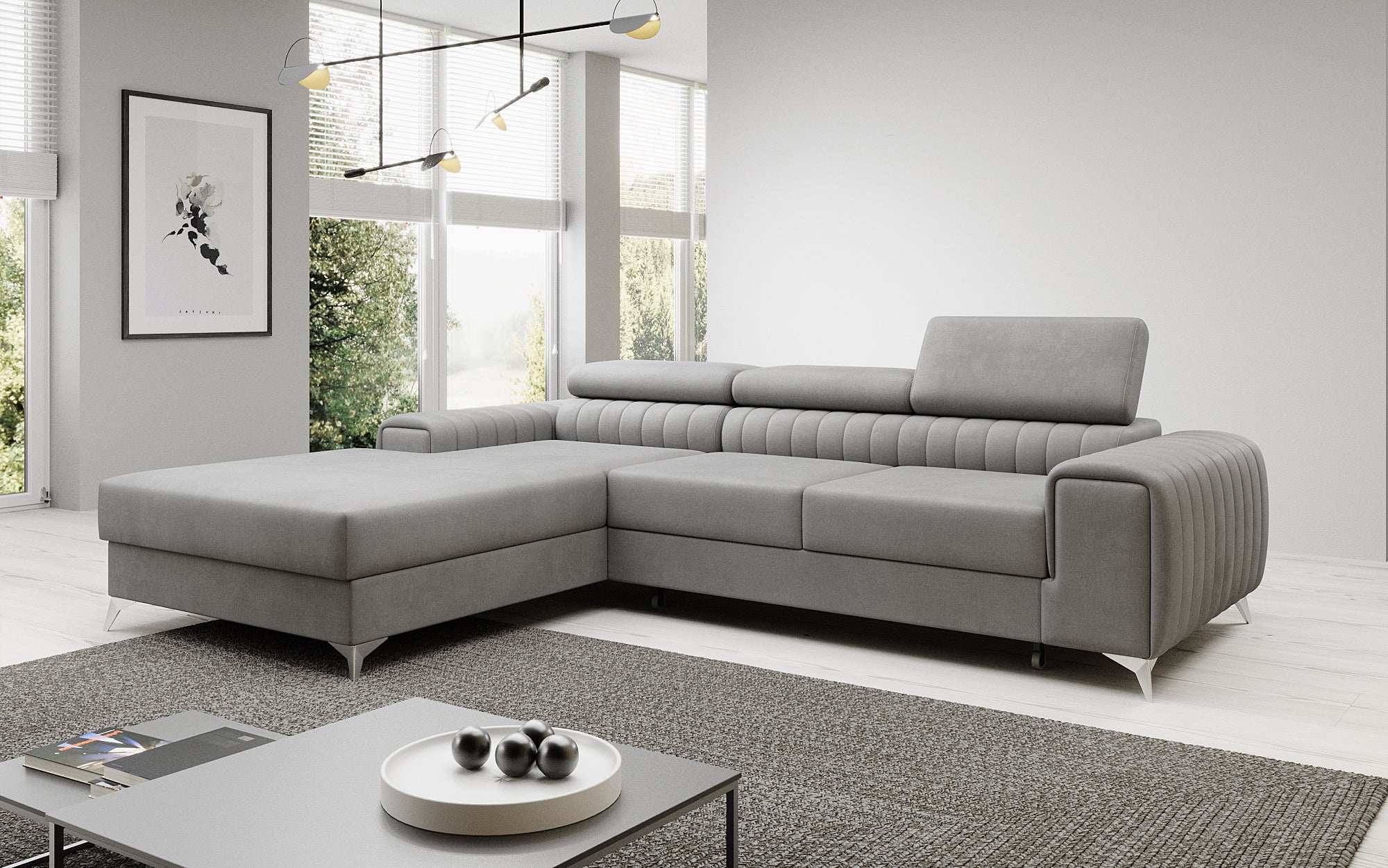 Designer Sofa Melinda mat Schloof- a Klappfunktioun