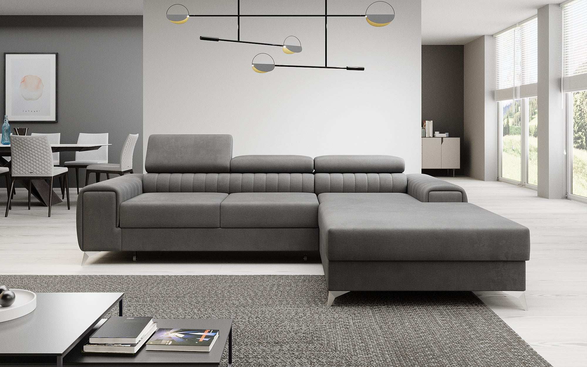 Designer Sofa Melinda mat Schloof- a Klappfunktioun