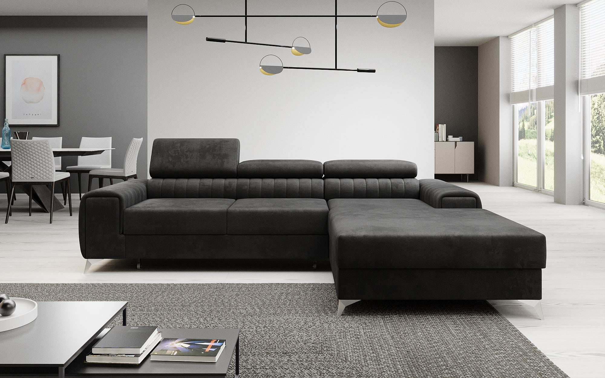 Designer Sofa Melinda mat Schloof- a Klappfunktioun