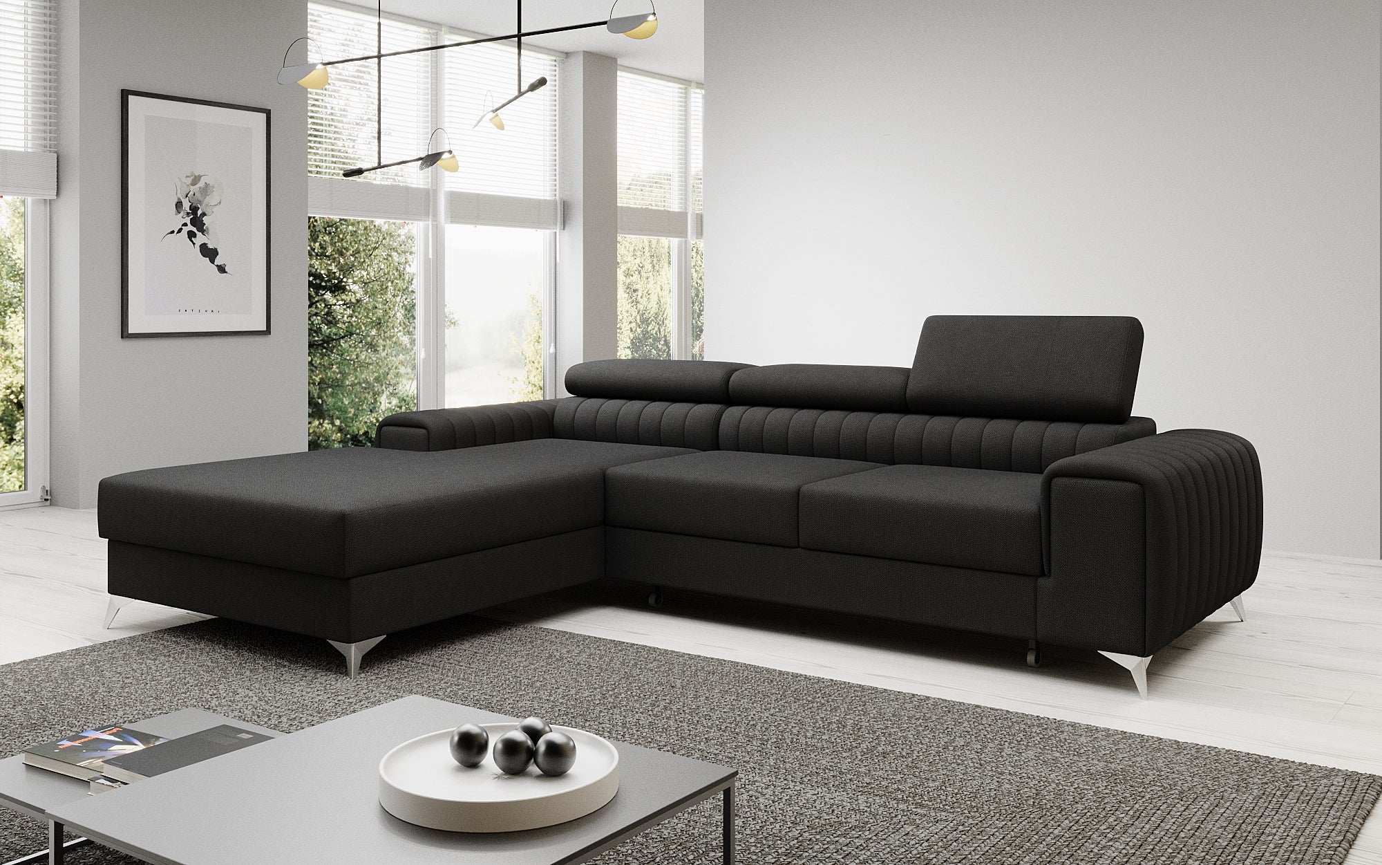 Designer Sofa Melinda mat Schloof- a Klappfunktioun