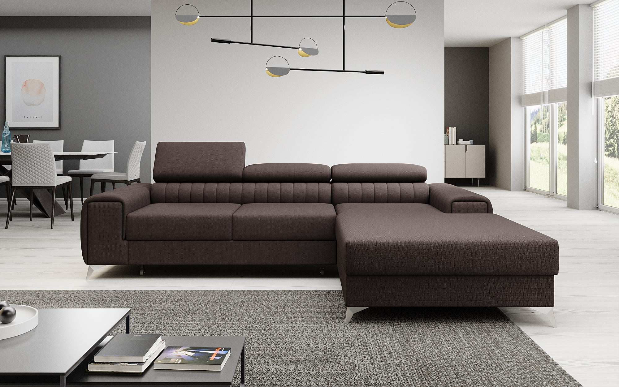 Designer Sofa Melinda mat Schloof- a Klappfunktioun