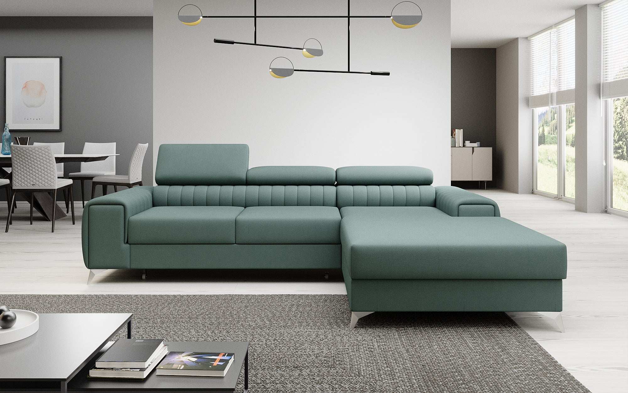 Designer Sofa Melinda mat Schloof- a Klappfunktioun