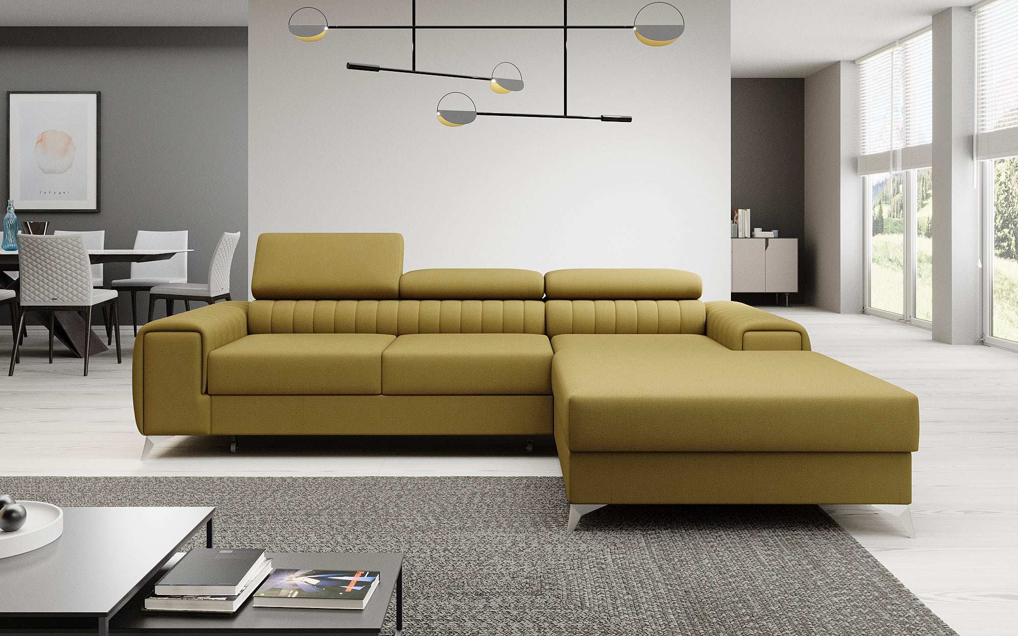 Designer Sofa Melinda mat Schloof- a Klappfunktioun