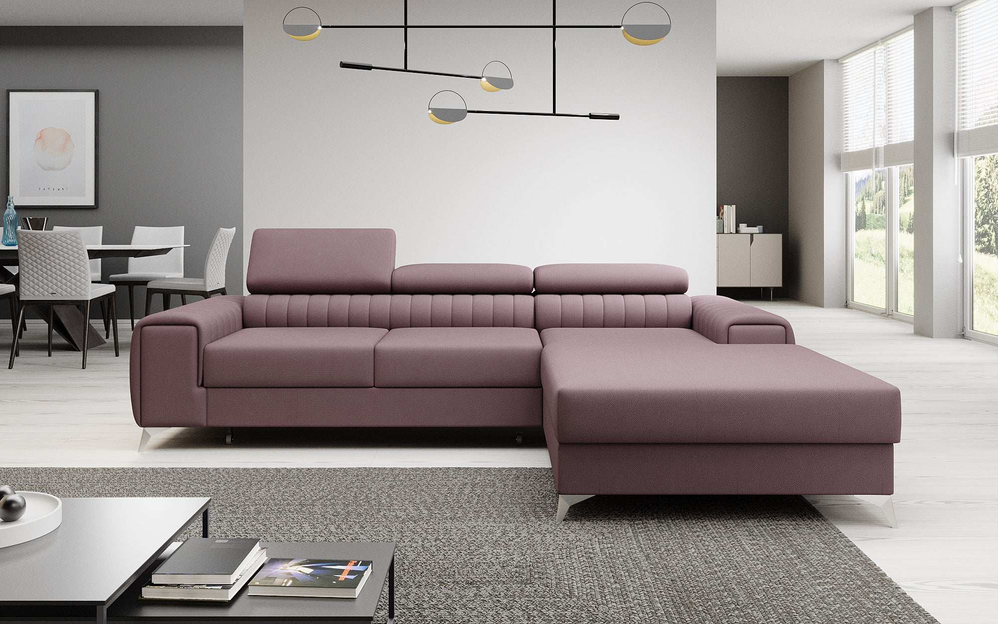 Designer Sofa Melinda mat Schloof- a Klappfunktioun