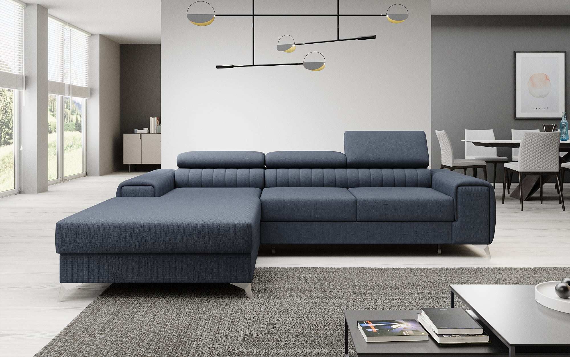 Designer Sofa Melinda mat Schloof- a Klappfunktioun