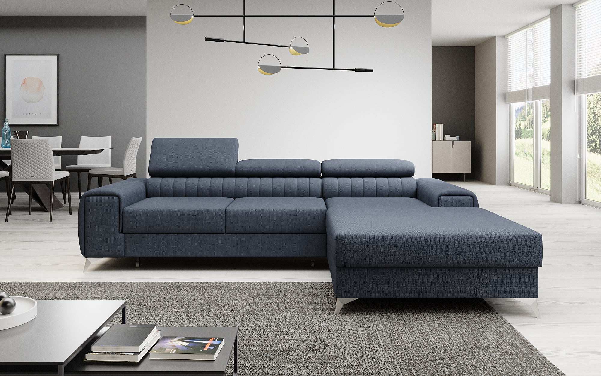 Designer Sofa Melinda mat Schloof- a Klappfunktioun