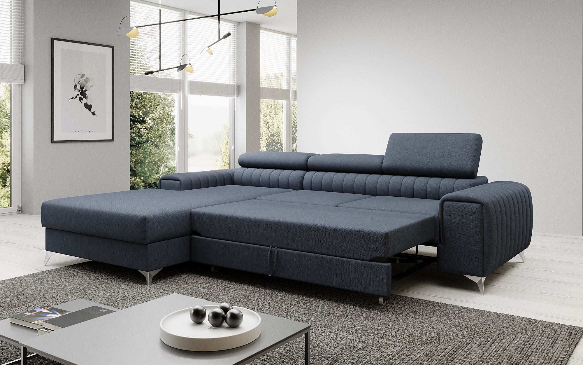 Designer Sofa Melinda mat Schloof- a Klappfunktioun