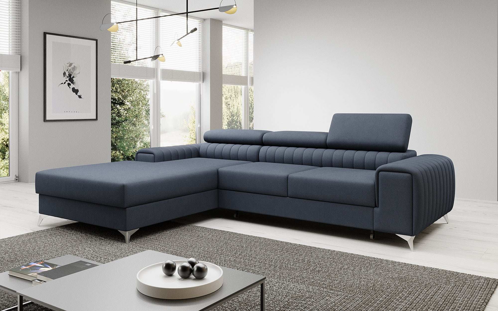 Designer Sofa Melinda mat Schloof- a Klappfunktioun