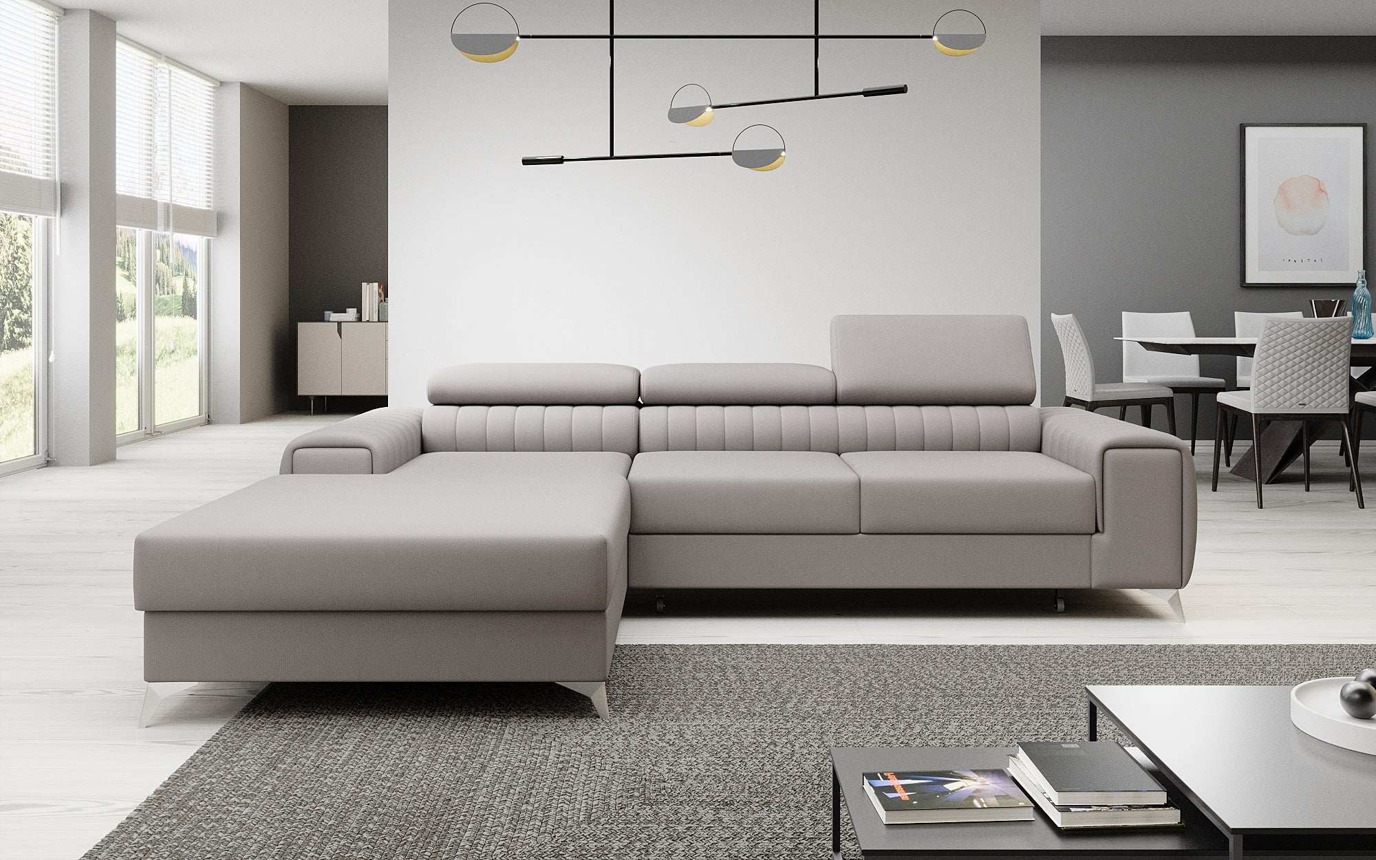 Designer Sofa Melinda mat Schloof- a Klappfunktioun