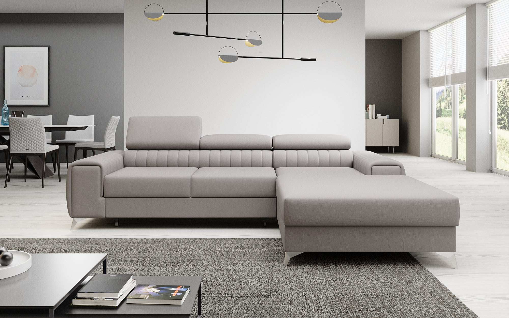 Designer Sofa Melinda mat Schloof- a Klappfunktioun