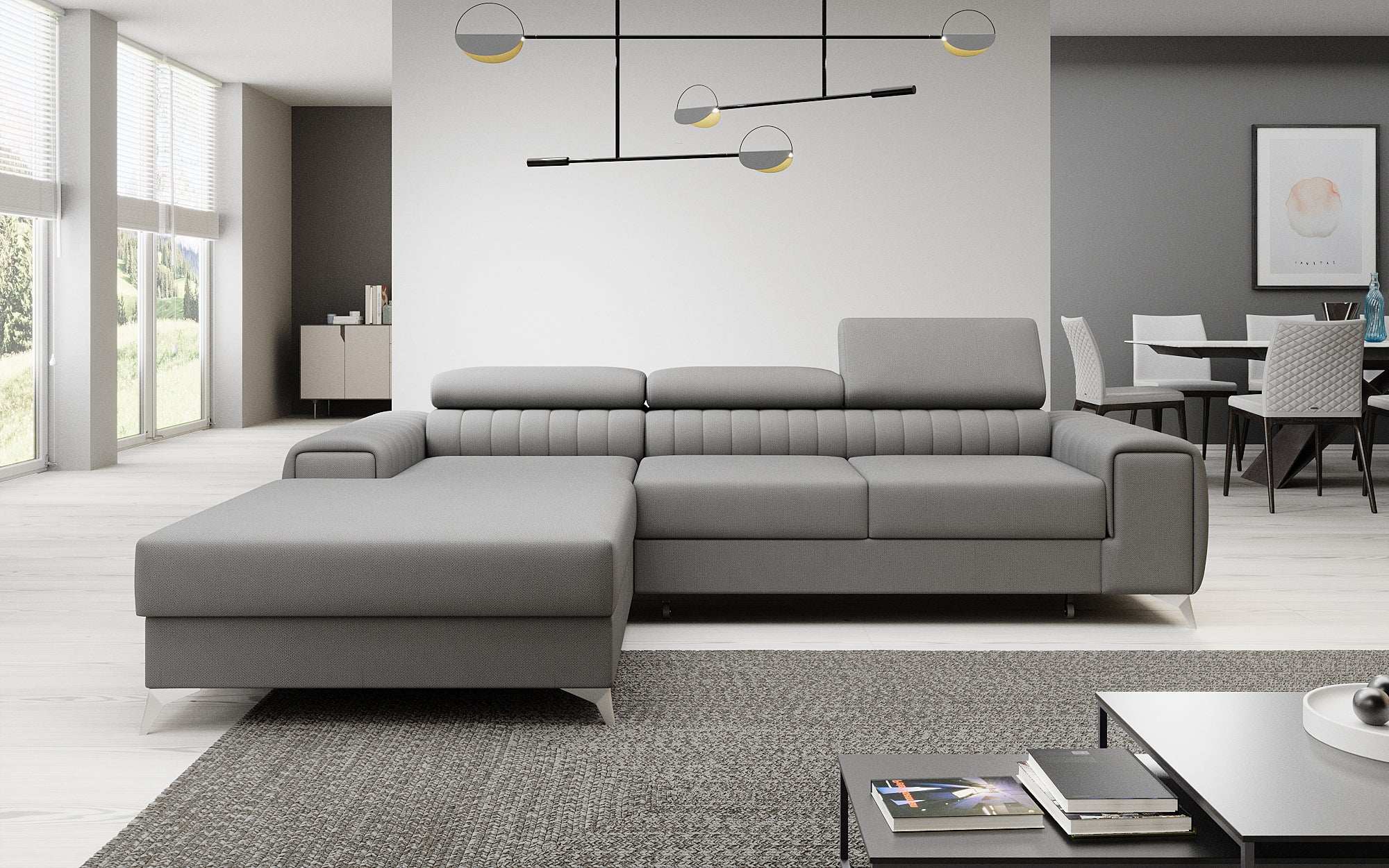 Designer Sofa Melinda mat Schloof- a Klappfunktioun