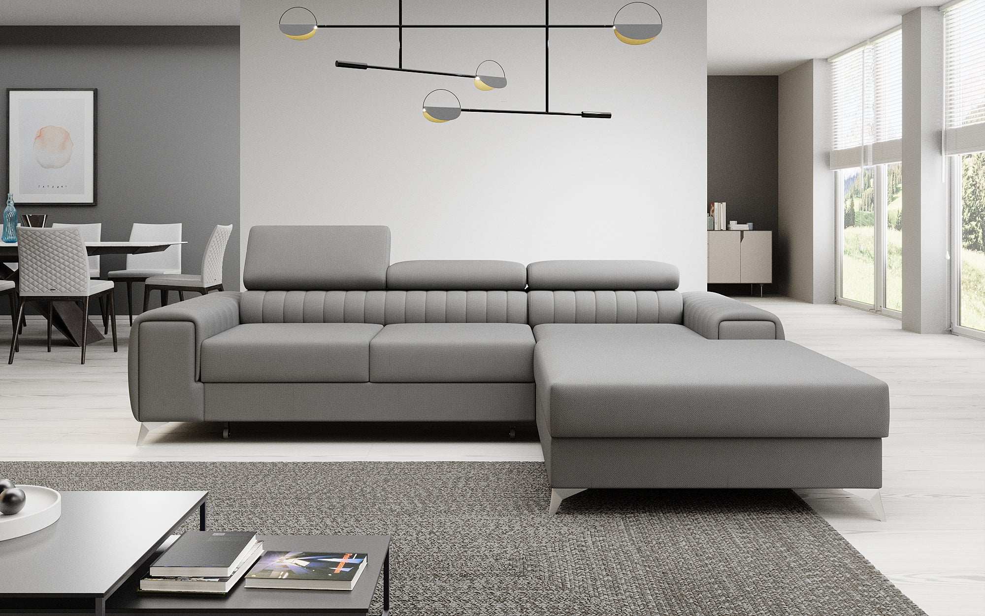 Designer Sofa Melinda mat Schloof- a Klappfunktioun