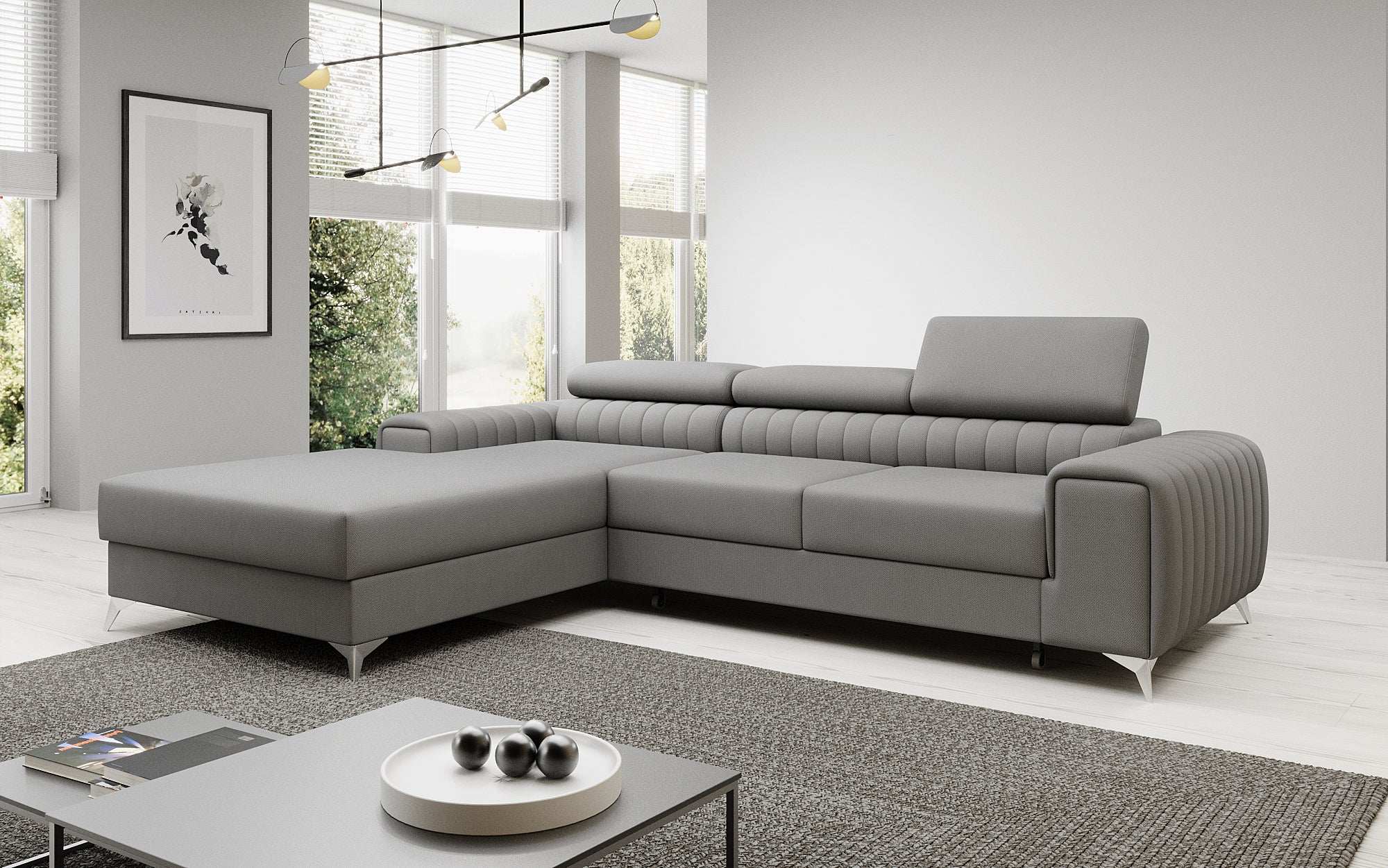 Designer Sofa Melinda mat Schloof- a Klappfunktioun