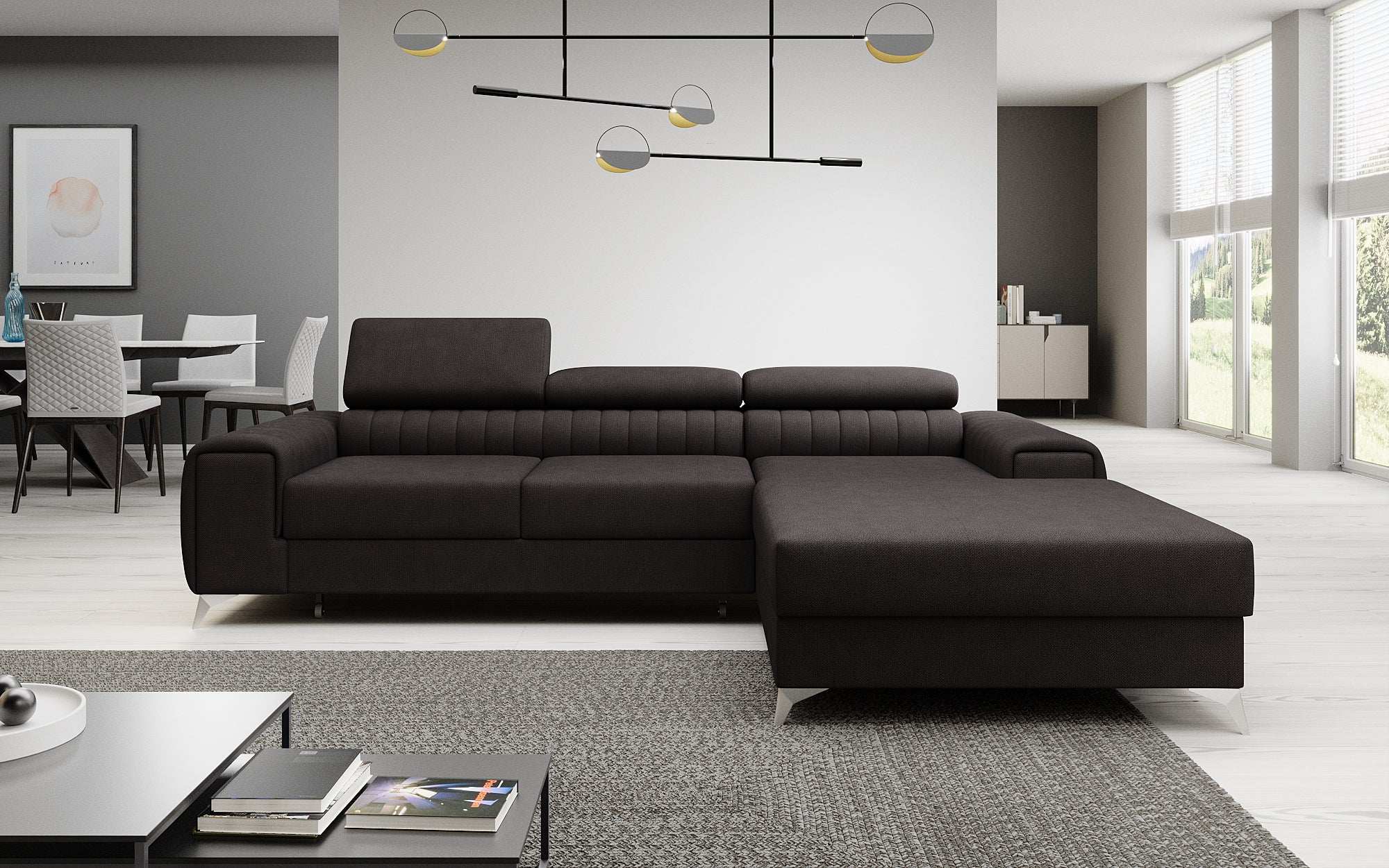 Designer Sofa Melinda mat Schloof- a Klappfunktioun