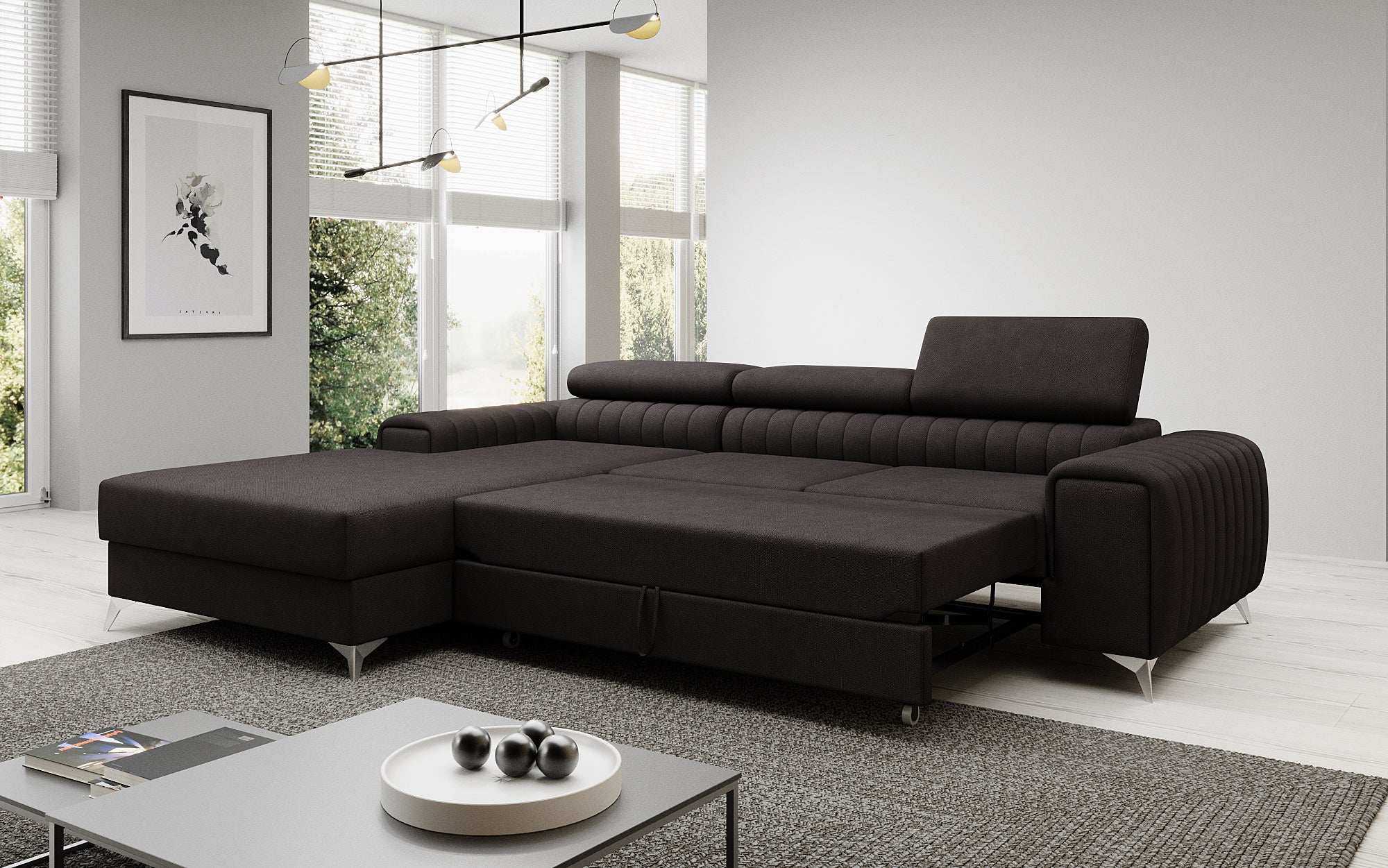 Designer Sofa Melinda mat Schloof- a Klappfunktioun