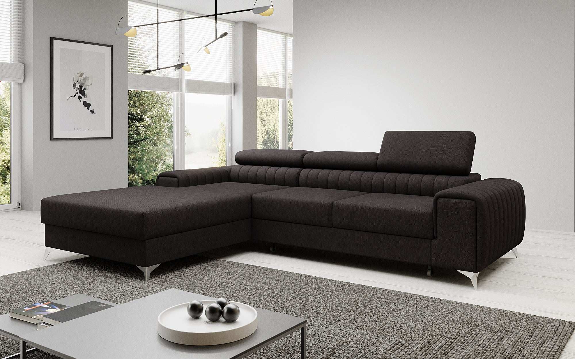 Designer Sofa Melinda mat Schloof- a Klappfunktioun