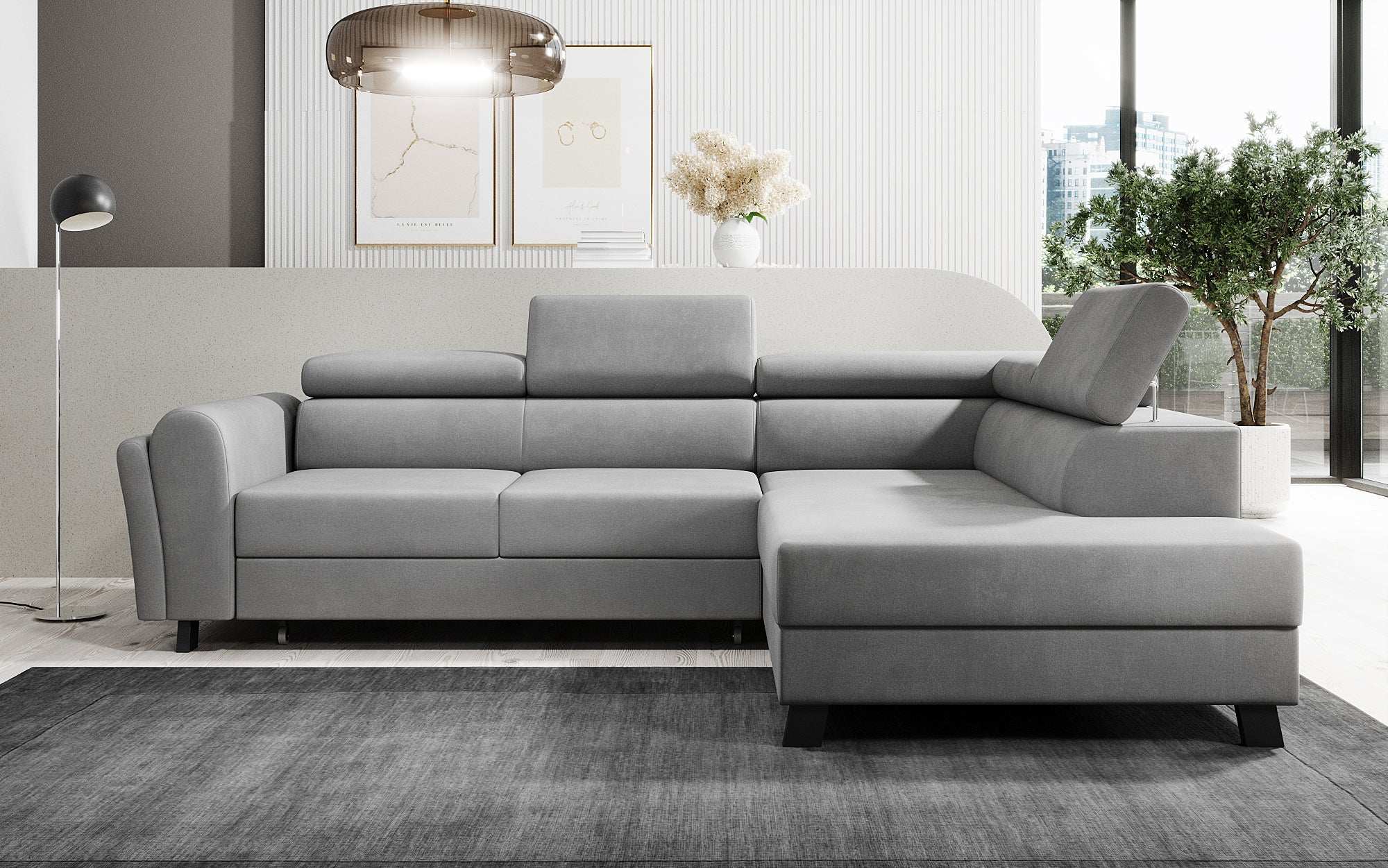 Designer Sofa Kira mit Schlaf- und Klappfunktion