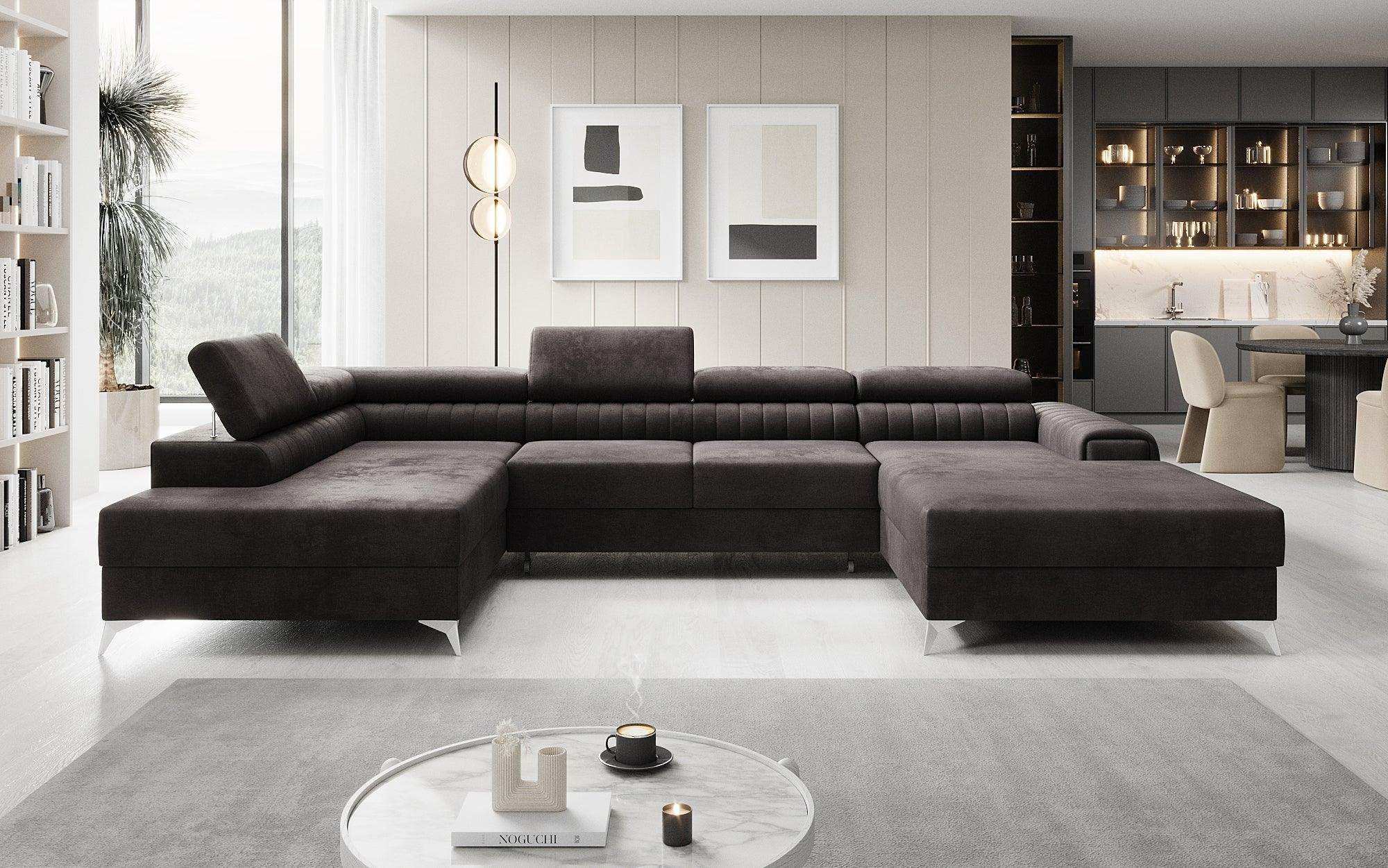 Designer Sofa Collina mat Schlof- a Klapfunktioun