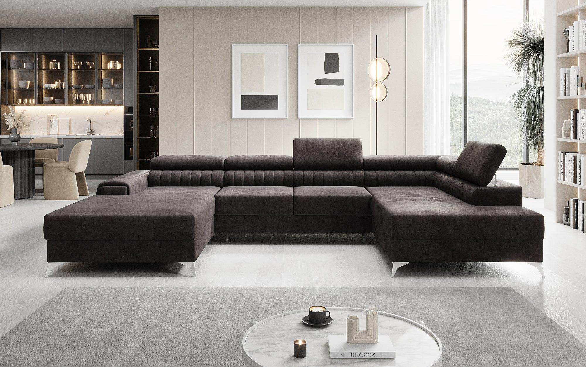 Designer Sofa Collina mat Schlof- a Klapfunktioun