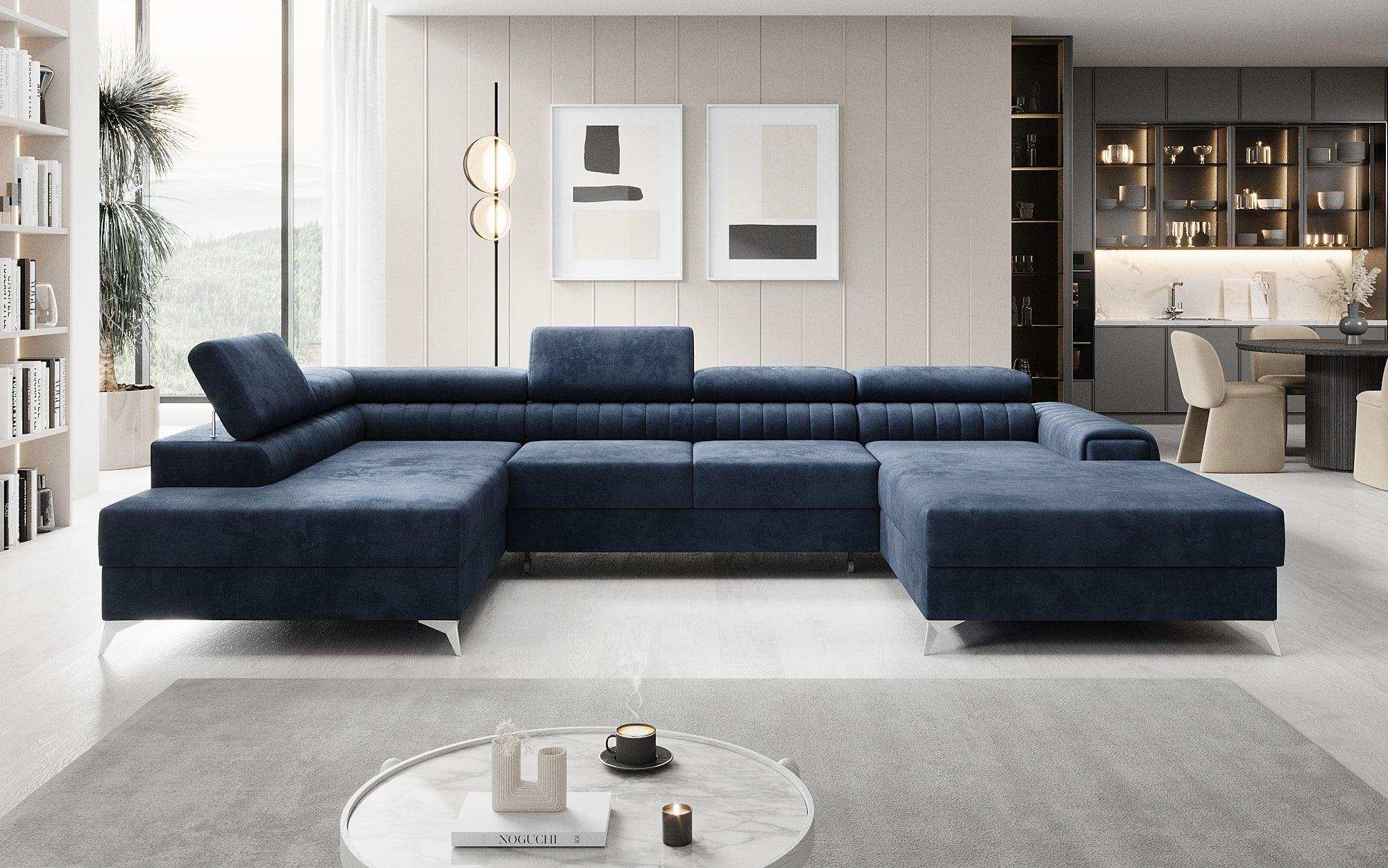 Designer Sofa Collina mat Schlof- a Klapfunktioun